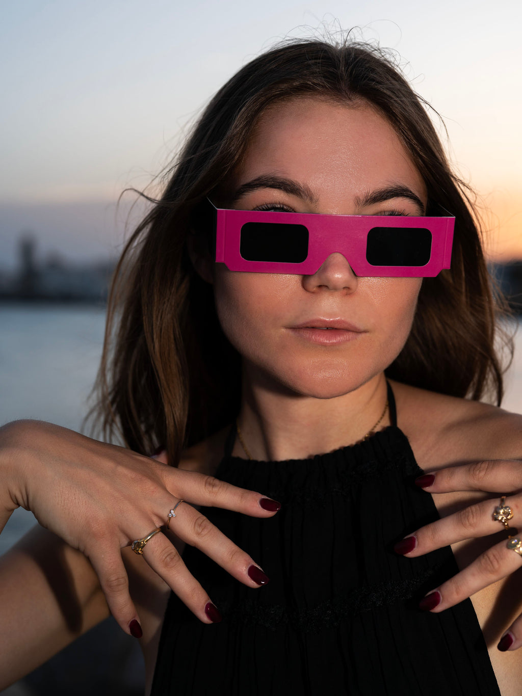 SUNNOIR Solar Eclipse Glasses - Cosmic Purple
